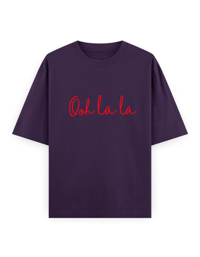 Ooh La La Oversized T Shirt for Women - Front View | House Of Anit