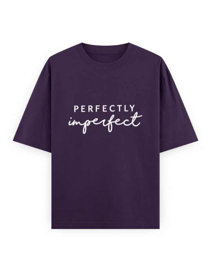 Perfectly Imperfect Oversized T Shirt for Women - Front View | House Of Anit