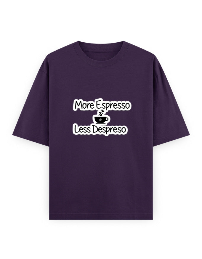 More Espresso Oversized T Shirt for Women - Front View | House Of Anit
