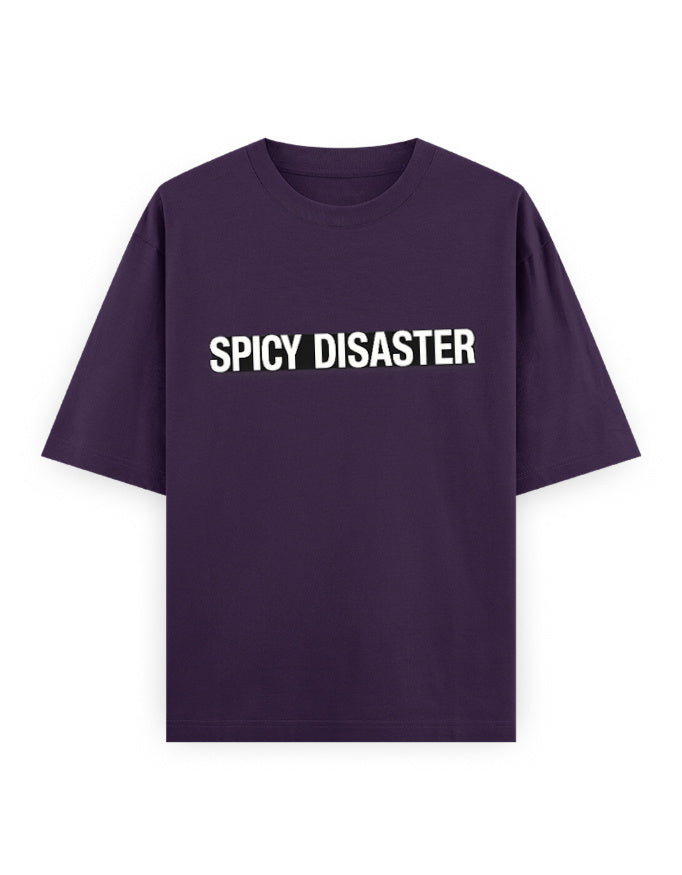 Spicy Disaster Oversized T Shirt for Women - Front View | House Of Anit