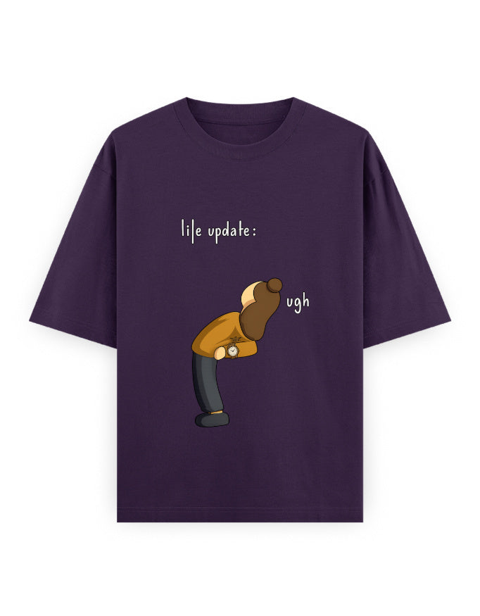Life Update Ugh Oversized T Shirt for Women - Front View | House Of Anit