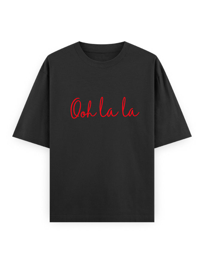 Ooh La La Oversized T Shirt for Women - Front View | House Of Anit