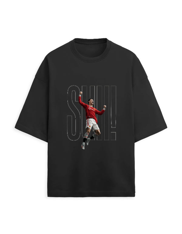 SIU Ronaldo Man United Oversized T-Shirt – Football Fan Graphic Tee India