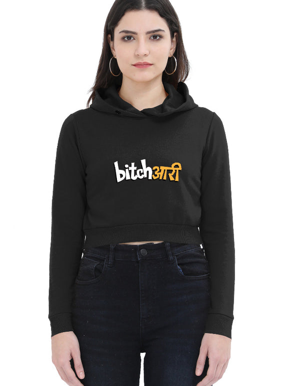 Bichaari Cropped Hoodie for Women