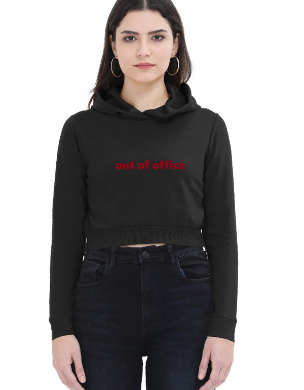 Out Of Office Cropped Hoodie