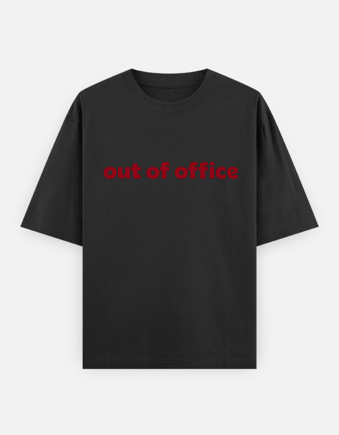 Out Of Office Oversized T Shirt for Women - Front View | House Of Anit