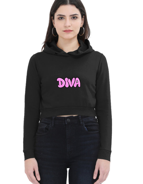 Diva Cropped Hoodie