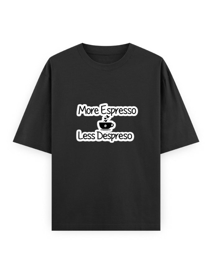 More Espresso Oversized T Shirt for Women - Front View | House Of Anit