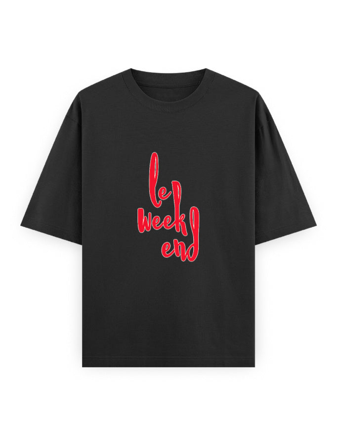 Le Weekend Oversized T Shirt for Women - Front View | House Of Anit