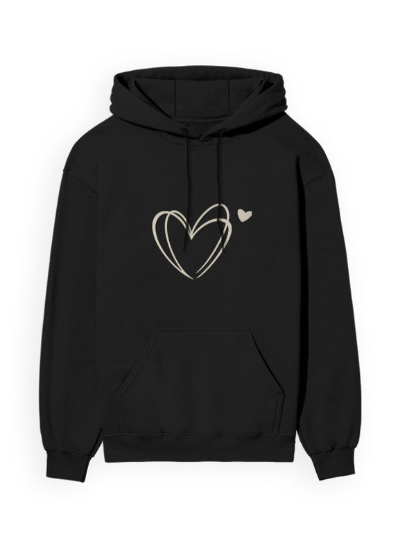 Heart Line Art Hoodie