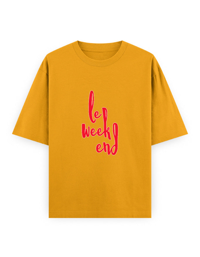 Le Weekend Oversized T Shirt for Women - Front View | House Of Anit