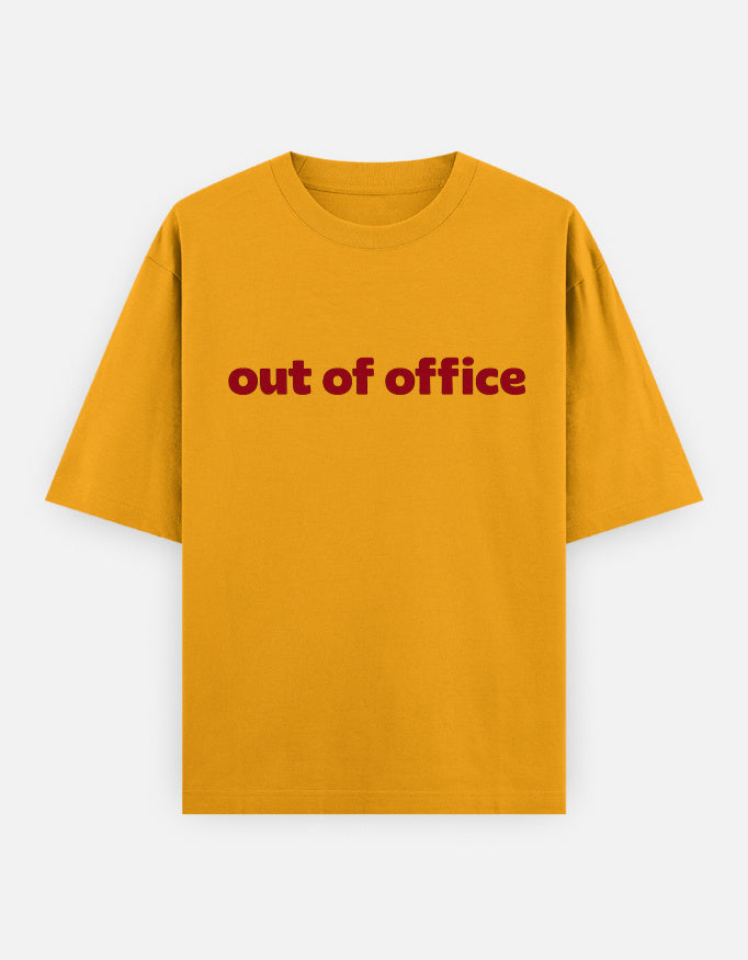 Out Of Office Oversized T Shirt for Women - Front View | House Of Anit