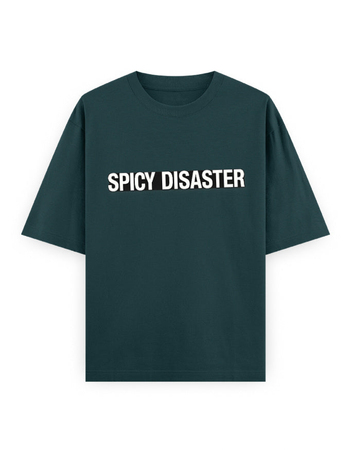 Spicy Disaster Oversized T Shirt for Women - Front View | House Of Anit