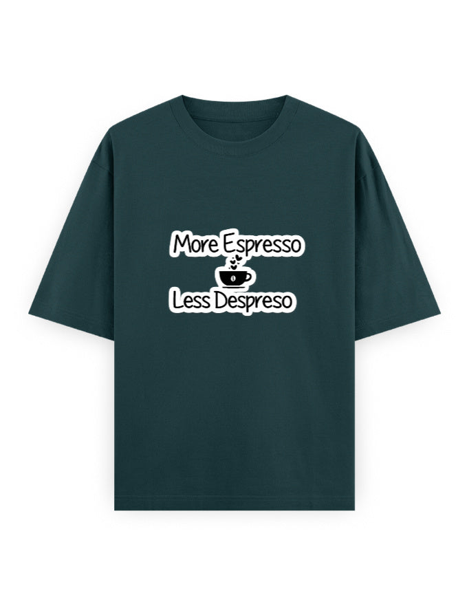 More Espresso Oversized T Shirt for Women - Front View | House Of Anit