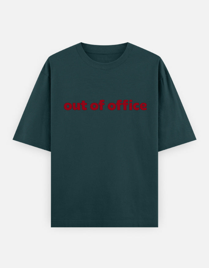 Out Of Office Oversized T Shirt for Women - Front View | House Of Anit