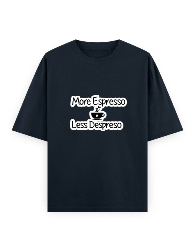 More Espresso Oversized T Shirt for Women - Front View | House Of Anit