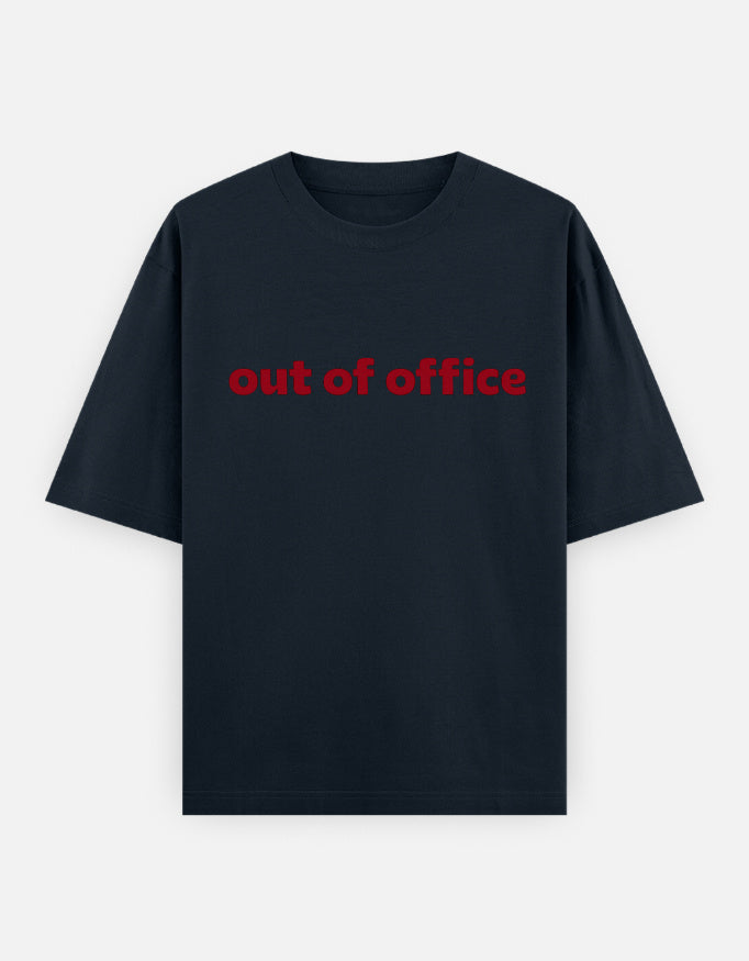 Out Of Office Oversized T Shirt for Women - Front View | House Of Anit