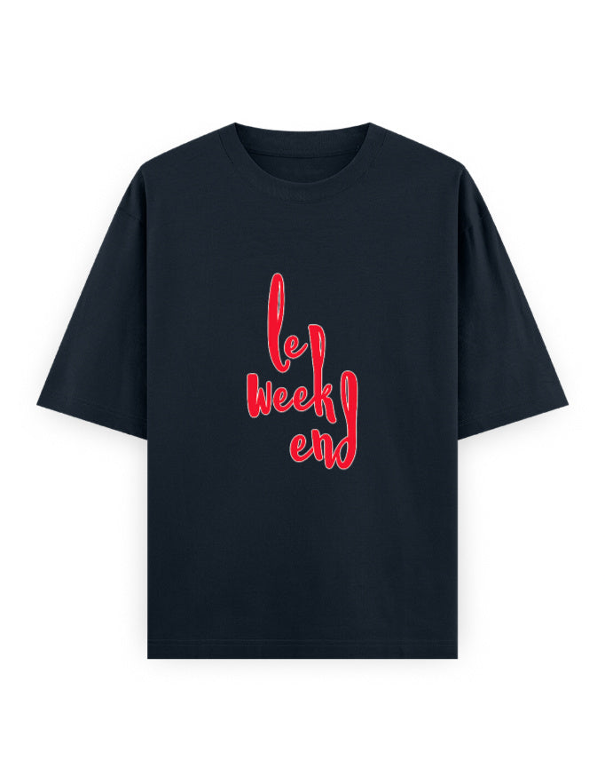 Le Weekend Oversized T Shirt for Women - Front View | House Of Anit