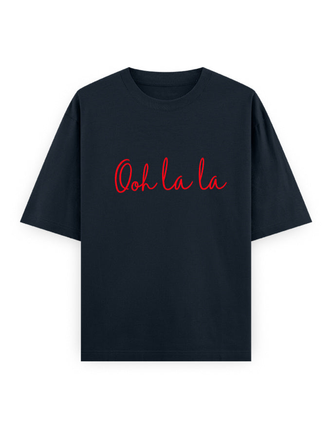 Ooh La La Oversized T Shirt for Women - Front View | House Of Anit