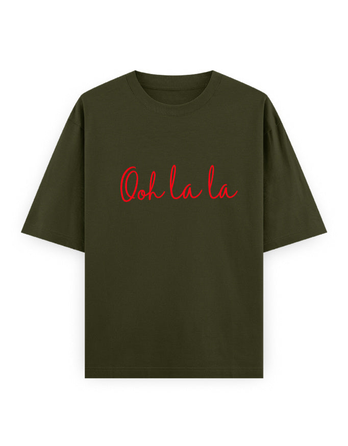 Ooh La La Oversized T Shirt for Women - Front View | House Of Anit