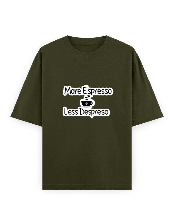 More Espresso Oversized T Shirt for Women - Front View | House Of Anit