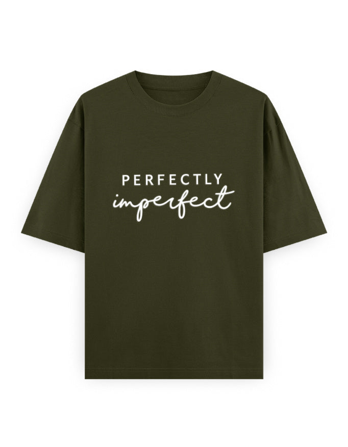 Perfectly Imperfect Oversized T Shirt for Women - Front View | House Of Anit