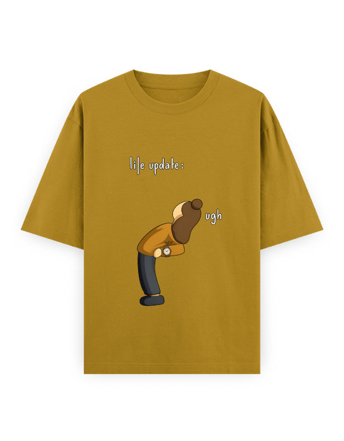 Life Update Ugh Oversized T Shirt for Women - Front View | House Of Anit