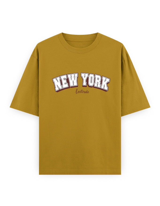 New York Varsity Oversized T Shirt for Women - Front View | House Of Anit