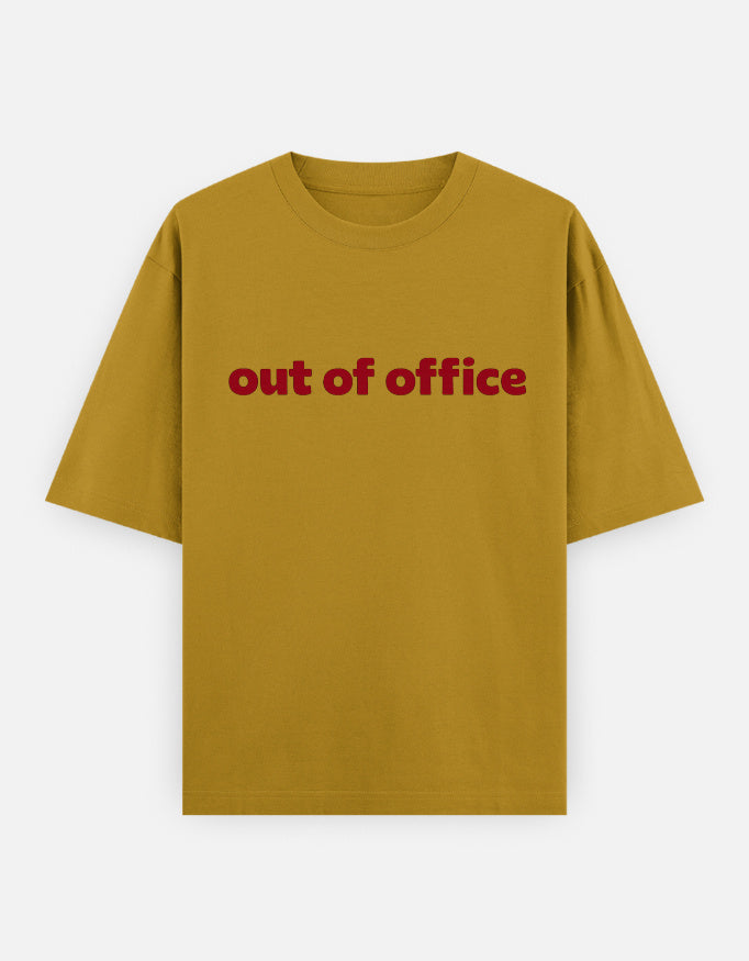 Out Of Office Oversized T Shirt for Women - Front View | House Of Anit