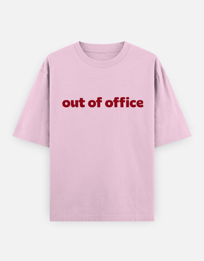 Out Of Office Oversized T Shirt for Women - Front View | House Of Anit