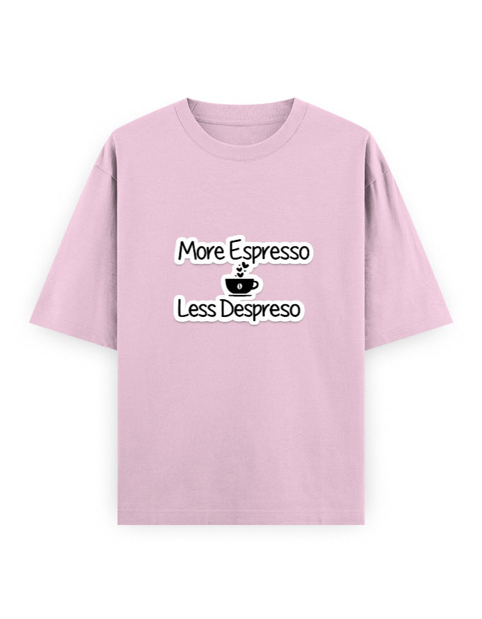 More Espresso Oversized T Shirt for Women - Front View | House Of Anit