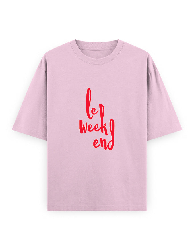 Le Weekend Oversized T Shirt for Women - Front View | House Of Anit