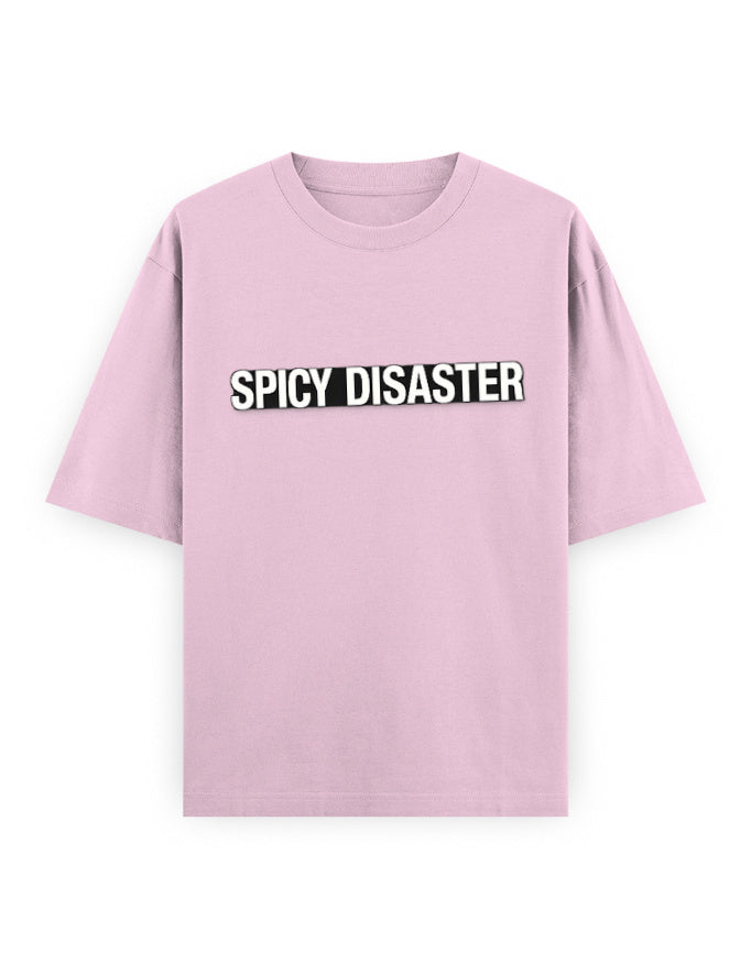 Spicy Disaster Oversized T Shirt for Women - Front View | House Of Anit