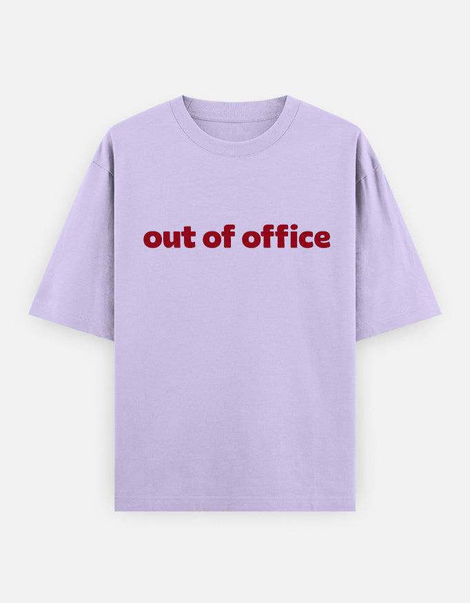 Out Of Office Oversized T Shirt for Women - Front View | House Of Anit
