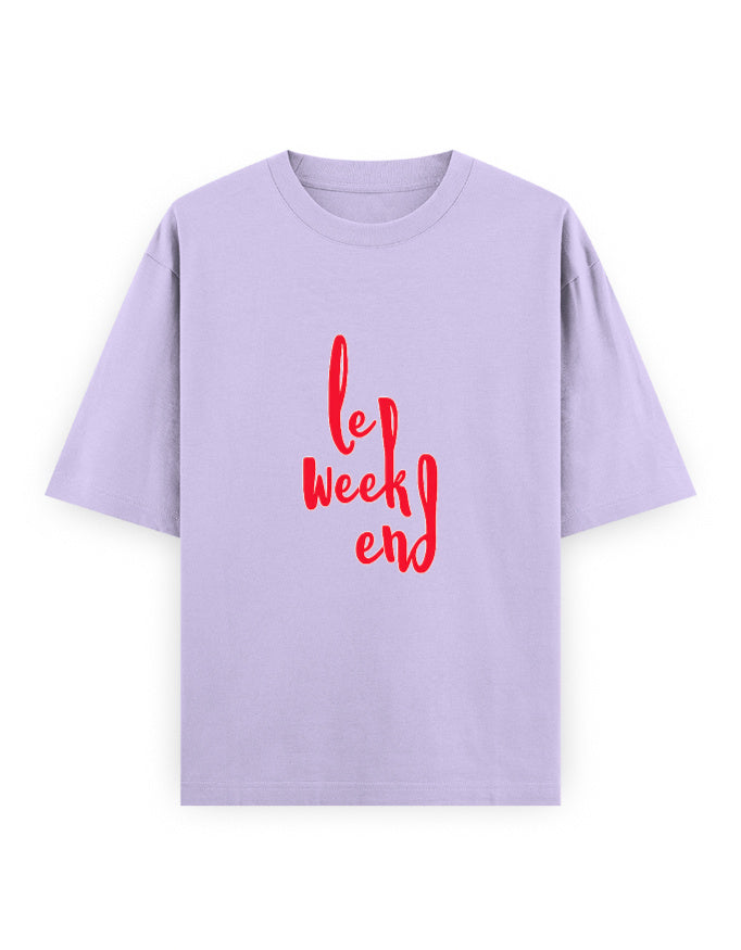 Le Weekend Oversized T Shirt for Women - Front View | House Of Anit