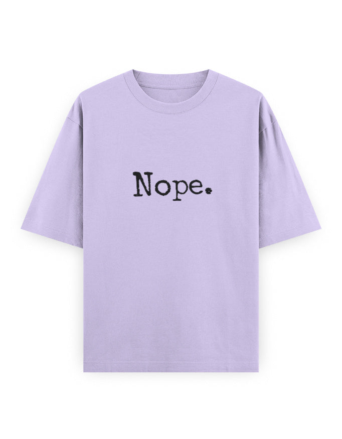 Nope Oversized T Shirt for Women - Front View | House Of Anit