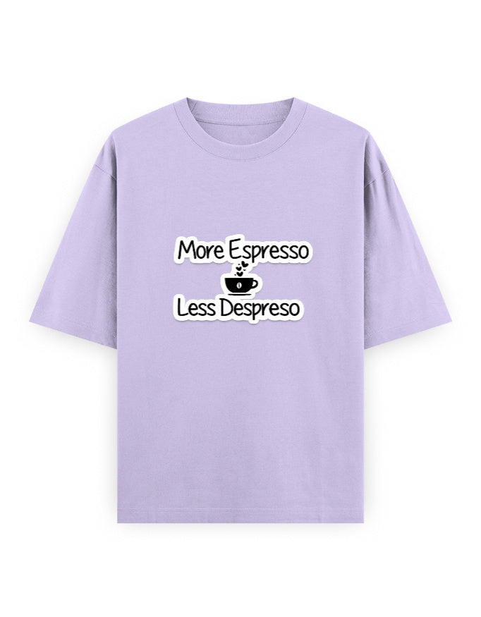 More Espresso Oversized T Shirt for Women - Front View | House Of Anit