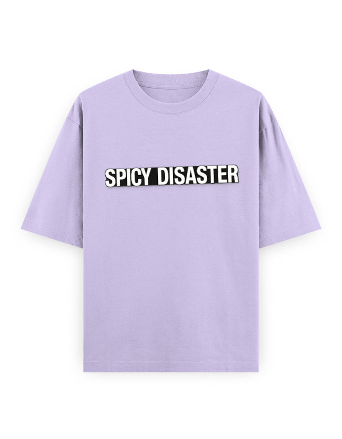 Spicy Disaster Oversized T Shirt for Women - Front View | House Of Anit