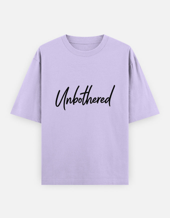 Unbothered Oversized T Shirt for Women - Front View | House Of Anit