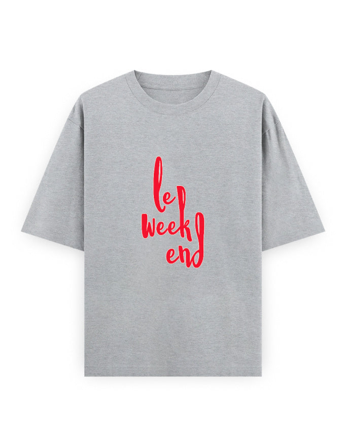 Le Weekend Oversized T Shirt for Women - Front View | House Of Anit