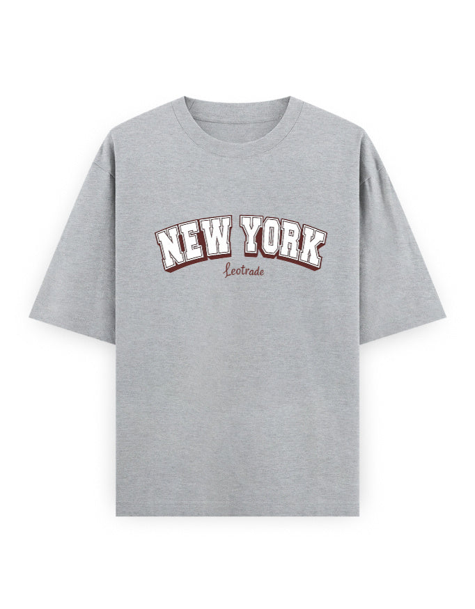 New York Varsity Oversized T Shirt for Women - Front View | House Of Anit