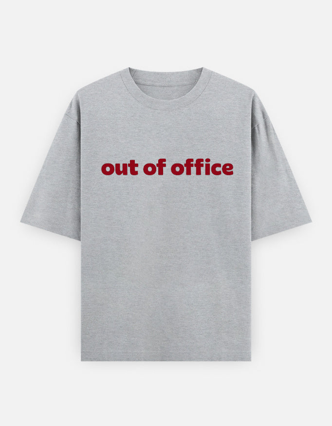 Out Of Office Oversized T Shirt for Women - Front View | House Of Anit