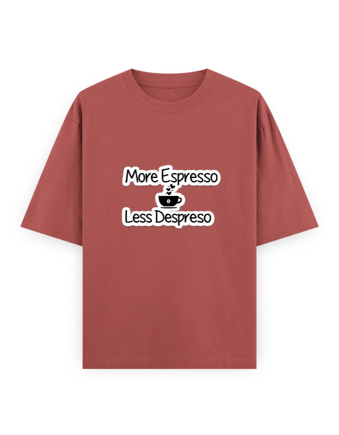 More Espresso Oversized T Shirt for Women - Front View | House Of Anit