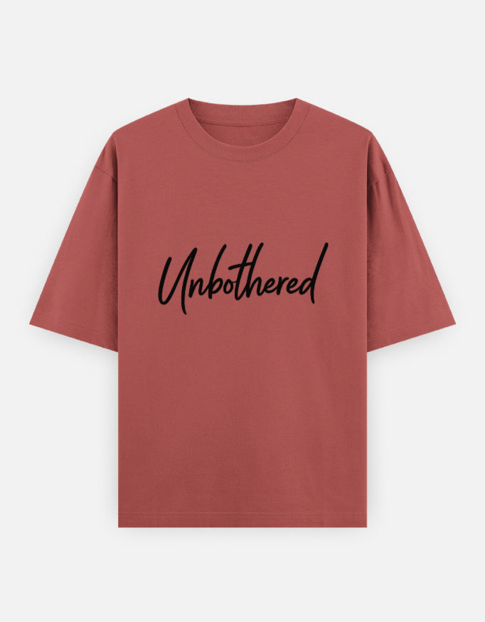 Unbothered Oversized T Shirt for Women - Front View | House Of Anit