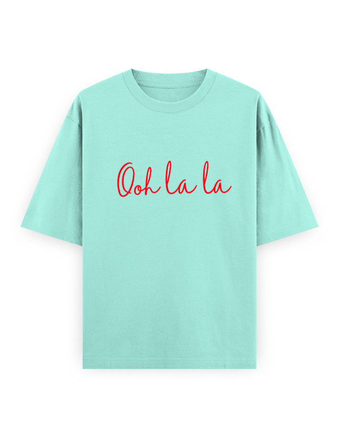 Ooh La La Oversized T Shirt for Women - Front View | House Of Anit