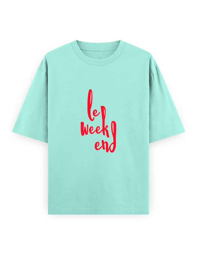 Le Weekend Oversized T Shirt for Women - Front View | House Of Anit