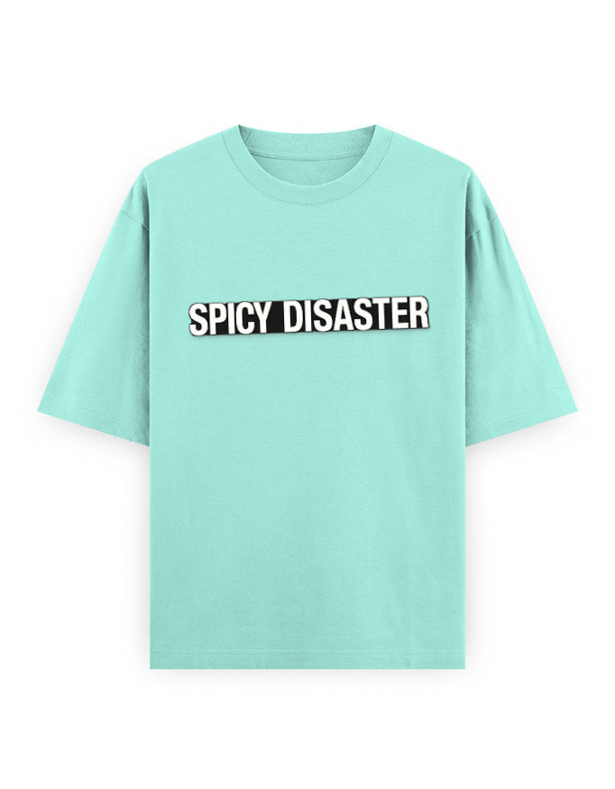 Spicy Disaster Oversized T Shirt for Women - Front View | House Of Anit