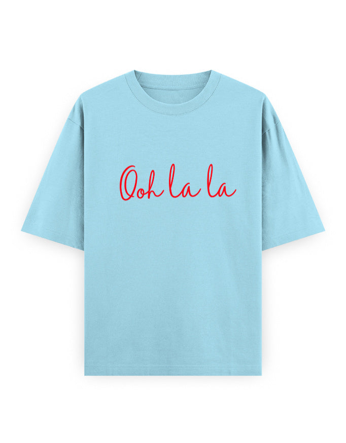 Ooh La La Oversized T Shirt for Women - Front View | House Of Anit