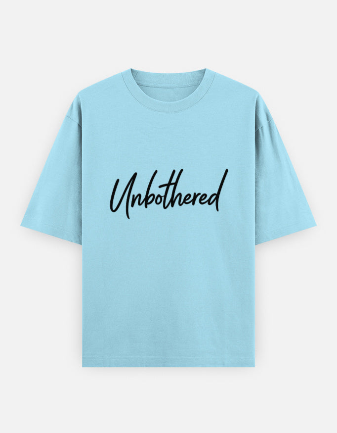 Unbothered Oversized T Shirt for Women - Front View | House Of Anit