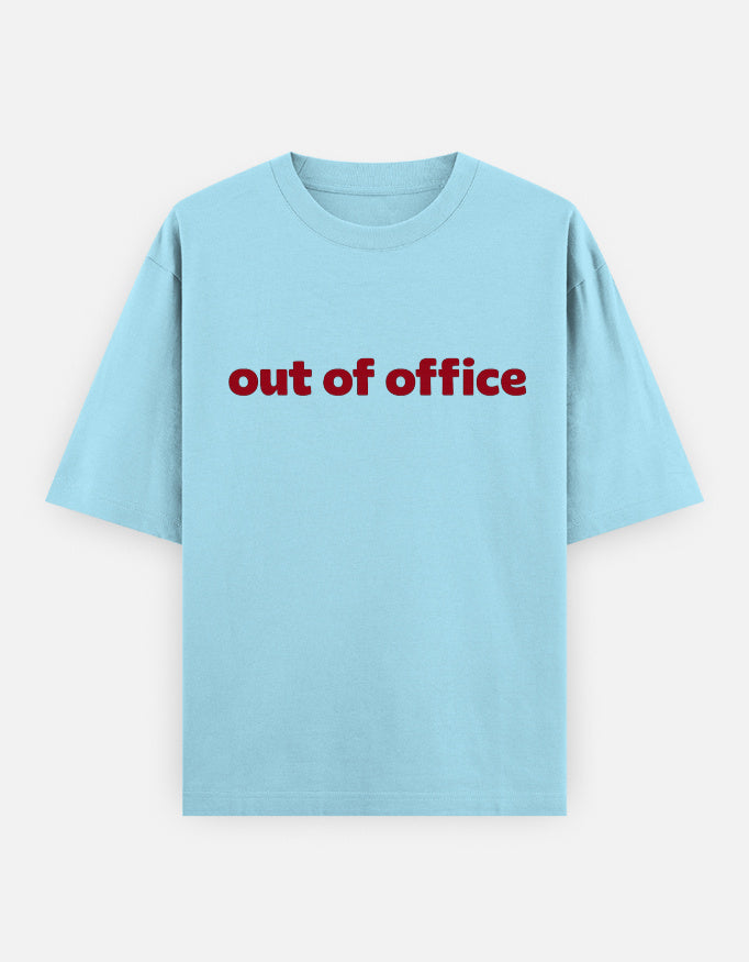 Out Of Office Oversized T Shirt for Women - Front View | House Of Anit